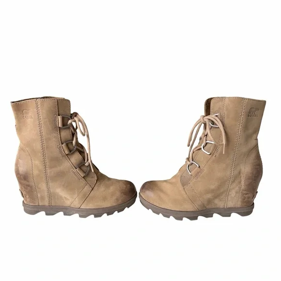 Sorel Joan Of Arctic Wedge II Boots, Ash Brown - Picture 7 of 15